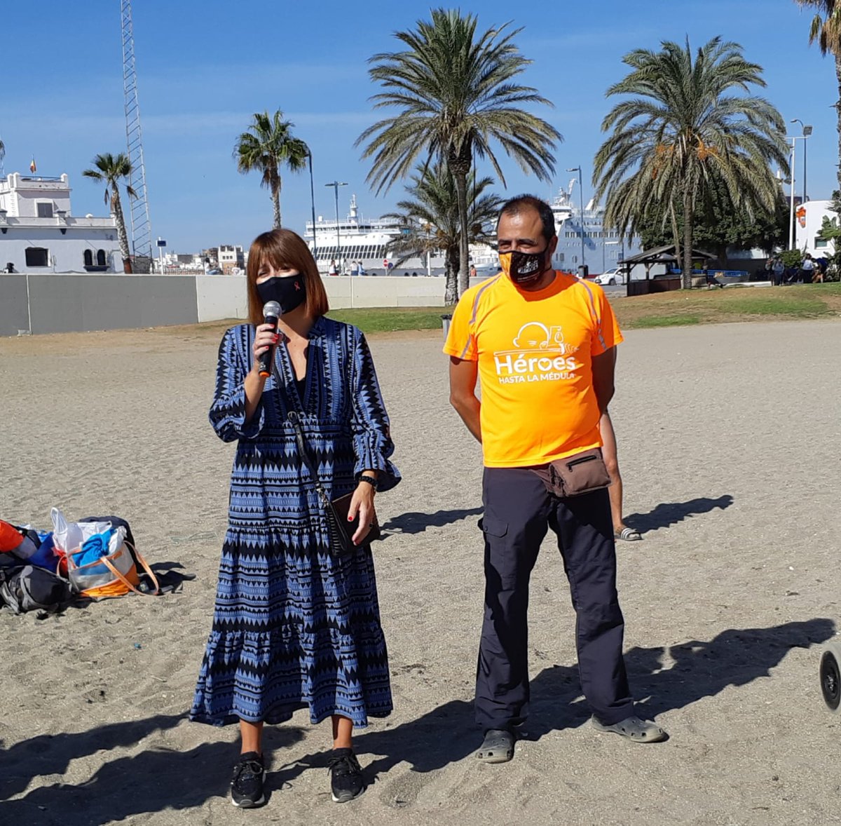 Acompañando en esta soleada mañana de domingo a los nadadores que han participado en el reto solidario de la Asociación 'Héroes hasta la médula' que visibiliza la lucha de las familias y apuesta por la investigación contra la leucemia...#luchacontraelcancer #SiempreFuerte