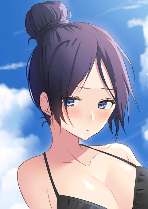 ねんどろいどの通常時のレイスの目が結構普通に青かったなーと思ったので、水着絵のやつ塗り直してみた! 