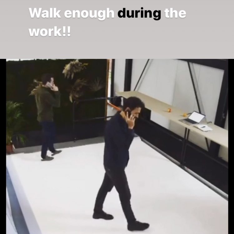 Don’t forget to walk in or outside during your work. This is a really nice treadmill initiative of @questlife.io 
#work #treadmill #flexdesk #workplace #specialworkplace #entrepreneur #coworkers #digitalnomad #desk #collab #flex #walk #walking #stayhealthy #DDW20