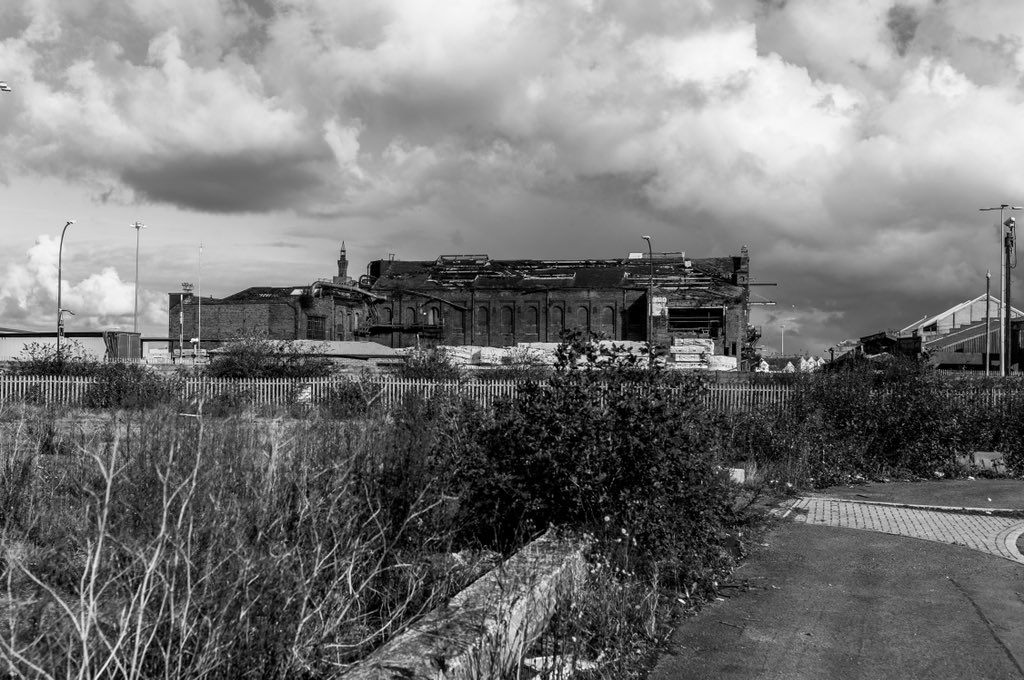 Next stop for my book research: Grimsby. The port is vast and very much still in operation, but the scores of abandoned offices, cafes and warehouses are a reminder of when it was home to the largest fishing fleet in Europe. http://instagram.com/sebastianepayne&nbsp;