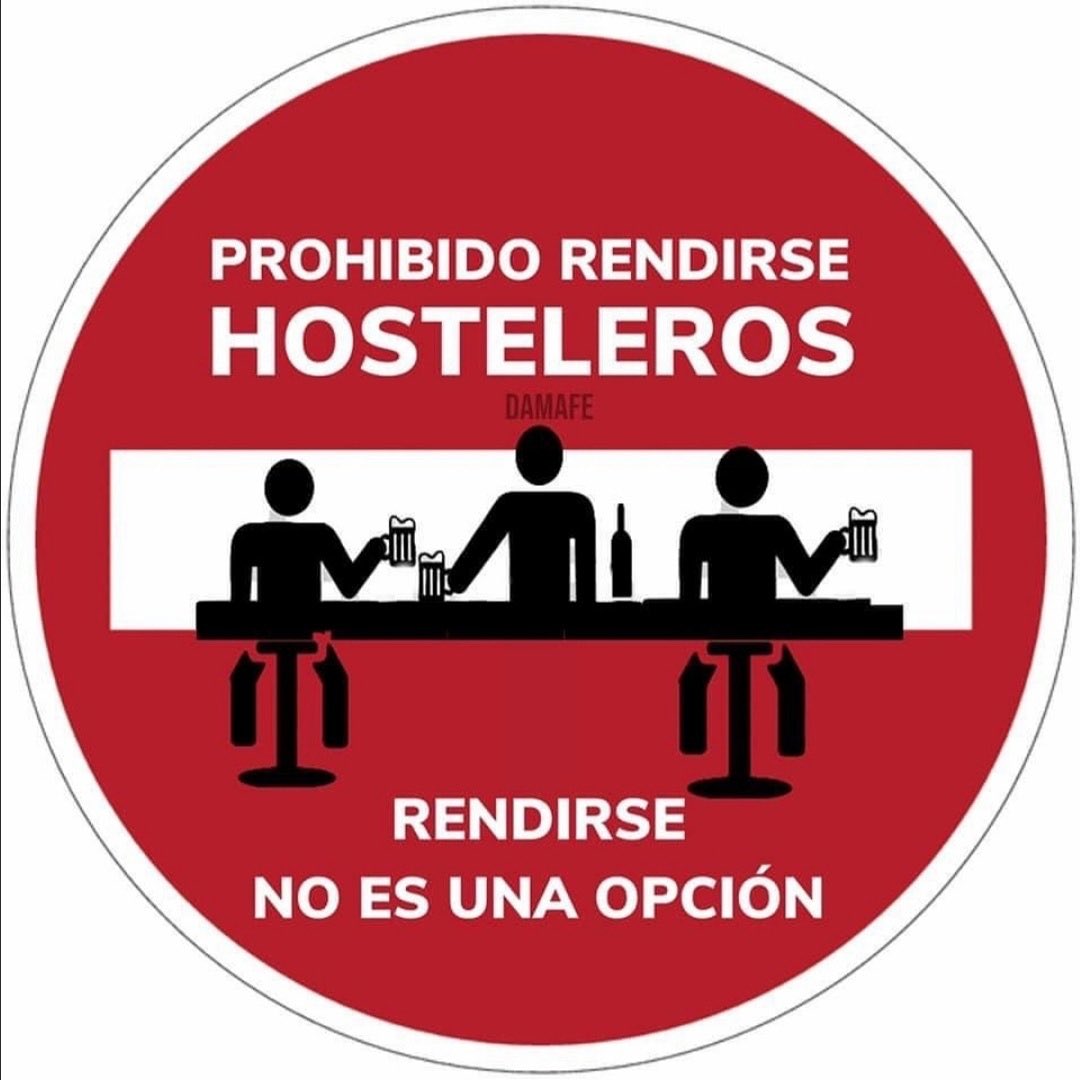 Desde <a href="/HosteleriaGra/">Federación Empresas Hostelería y Turismo Granada</a> jamas nos rendiremos!, no existe esta palabra en el ADN del empresario y por supuesto nuestras EMPRESARIAS. Démonos cariño entre nosotros, nadie nos lo dará. <a href="/lahuellaverdegr/">La Huella Verde</a> <a href="/welovegranada/">WeloveGranada</a> <a href="/CGE_Granada/">CGE</a> <a href="/CCGranada/">Cámara de Granada</a> <a href="/CEHEhosteleria/">Hostelería de España</a> #salvemoslahosteleria