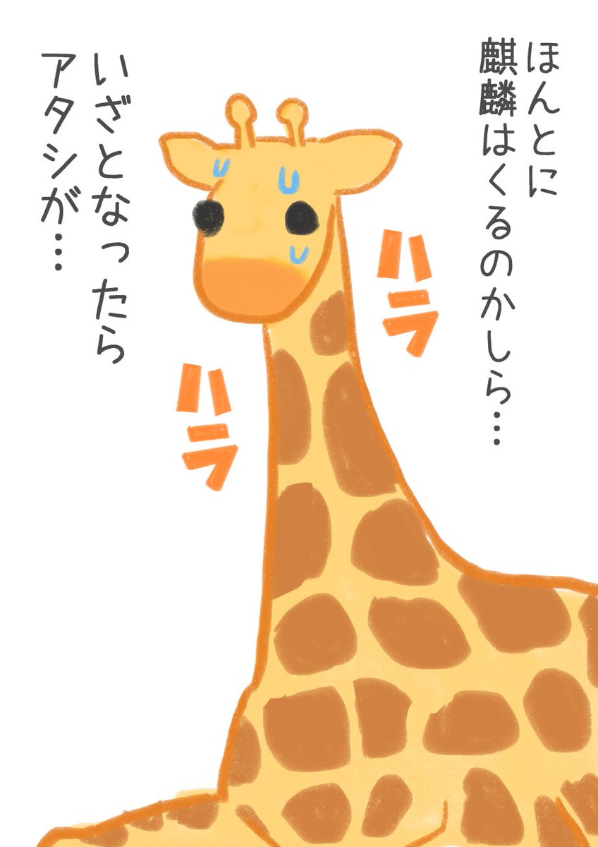 麒麟がくるのか心配なキリン 