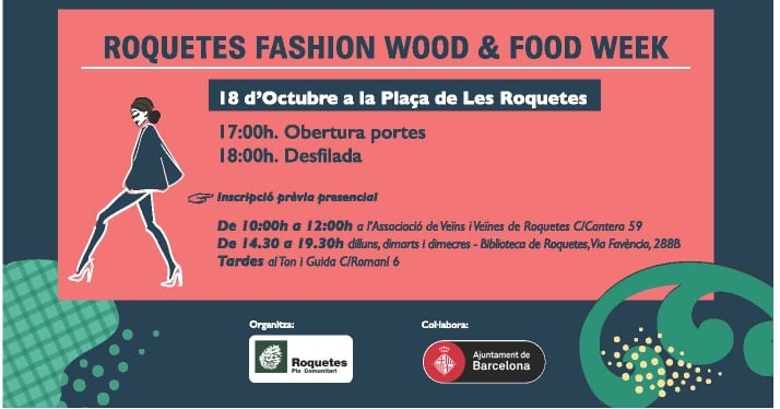 Avui diumenge, finalitza les festes populars de roquetes amb una de les cites estrelles de al barri: la desfilada de la Roquetes Fashion, Wood and Food Week. <a href="/AVVRoquetes/">AVV Roquetes</a> <a href="/pcroquetes/">pcroquetes</a> <a href="/ctoniguida/">Ton i Guida</a> <a href="/ateneu9b/">AteneuPopular9Barris</a> <a href="/kjroquetes/">Kasal Joves Roquetes</a>
