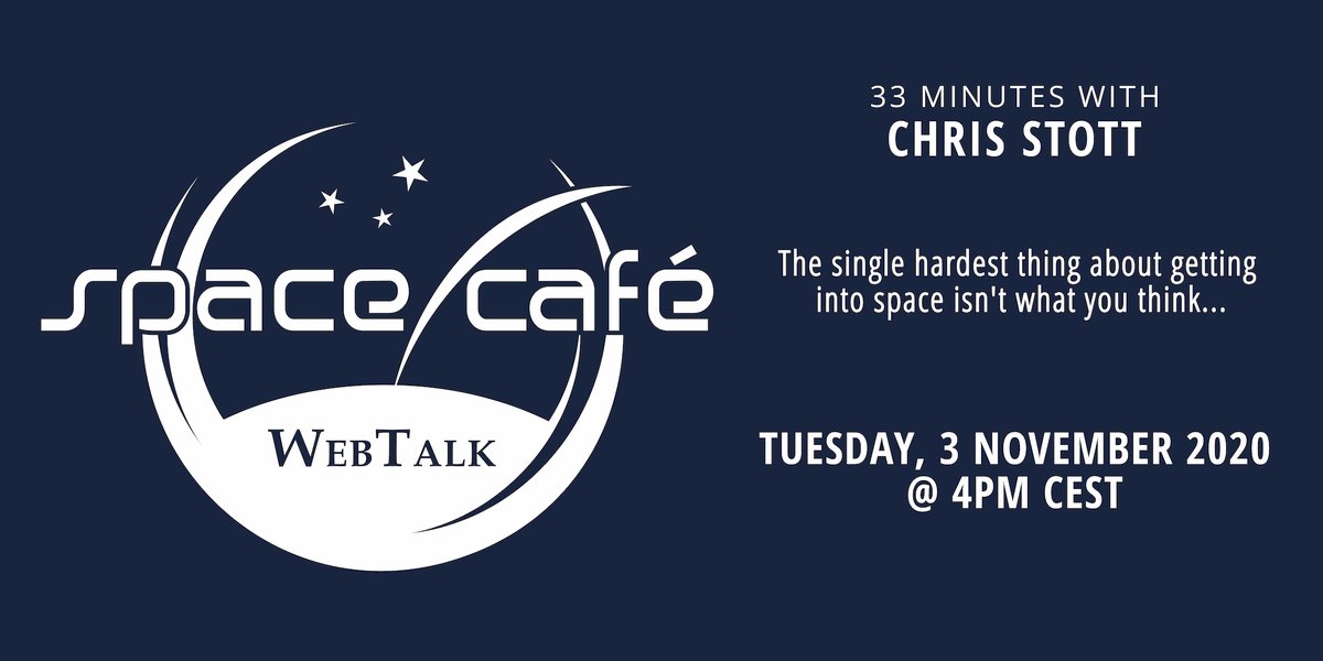 SpaceWatchGL's tweet photo. Register Today For Our Space Café WebTalk “33 minutes with Chris Stott” On 3 November 2020 #ChrisStott #ManSat #SpaceCaféWebTalk #SpaceWatchGlobal https://t.co/XwVtTtWghn https://t.co/PAN4w4IXM5