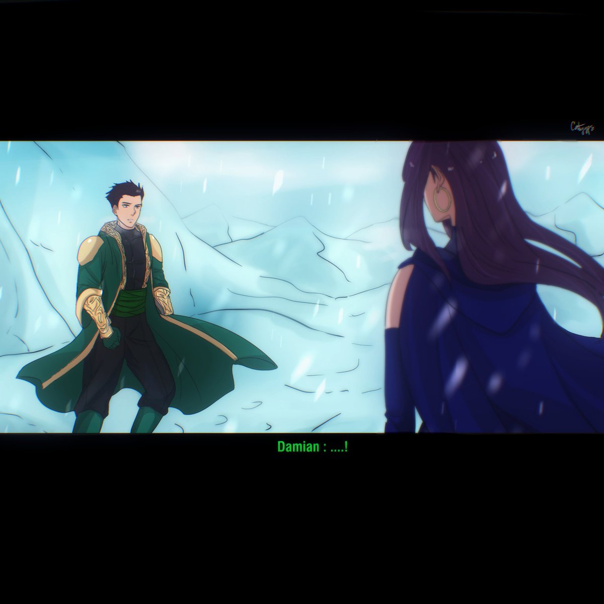 catyyps's tweet photo. I tried to make an anime series version with Damian and Raven but so the result is less like anime🙈 ( these is not real lol ) #damirae #animevibe #animeseries #fanart #dccomics #teentitans https://t.co/BaL018ObDK