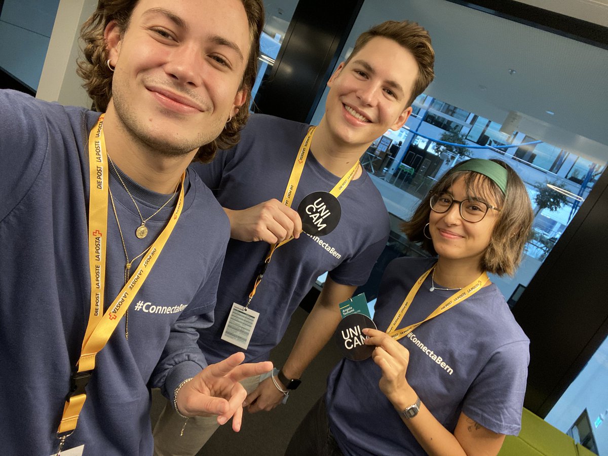 Damit ihr wisst wie wir aussehen: noch ein Selfie ohne Maske bei der #ConnectaBern ab jetzt gilt 😷 damit wir Corona via #ConnectaTV trotzen können.