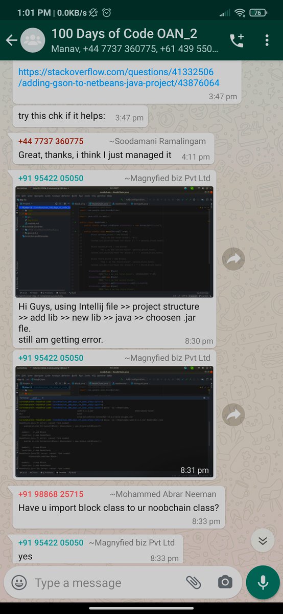 OAN_OpenApps's tweet image. &apos;Alone we can do little, together we can do so much&apos;!

We can clearly see the participants following this motto as they try to solve each other&apos;s doubts. Here are some snippets as they encourage each other through the journey! #100DaysOfCode #IndiaLearnsBlockchain #OpenApps