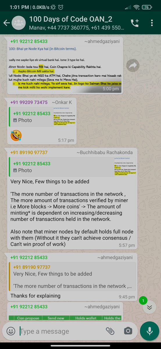 OAN_OpenApps's tweet image. &apos;Alone we can do little, together we can do so much&apos;!

We can clearly see the participants following this motto as they try to solve each other&apos;s doubts. Here are some snippets as they encourage each other through the journey! #100DaysOfCode #IndiaLearnsBlockchain #OpenApps