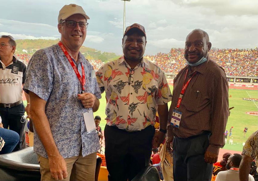 AusHCPNG's tweet photo. Such a great game of rugby league in  Port Moresby today. Congratulations to the Hela Wigmen for their championship victory and to the Lae Tigers for getting so close to back to back titles! https://t.co/4NCD8eeq5f