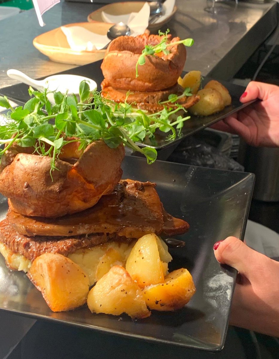 You book it we cook it. Roast beef, goose fat roasties and YORKshire puds. Order from your living room at will!