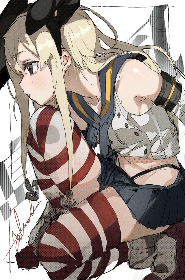 島風(艦隊これくしょん) 「ぜかまし #艦これ #島風 https://t.co/KMbfNVdKS4 」|木野花ヒランコ(株式会社レッドハウス)のイラスト