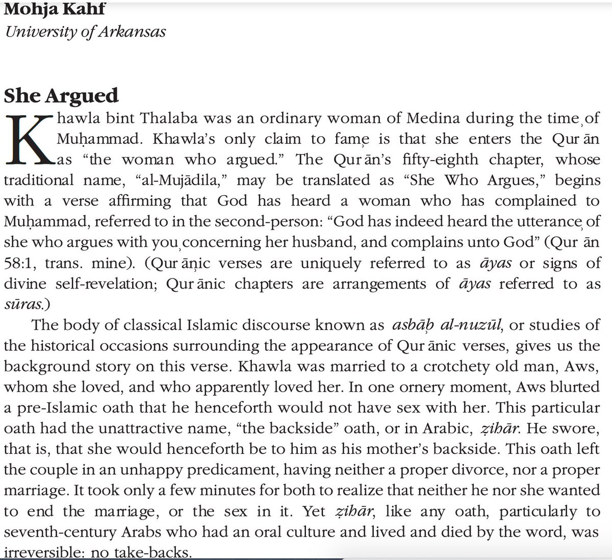 Here is the article  https://www.academia.edu/24440888/She_Who_Argues_A_Homily_on_Justice_and_Renewal