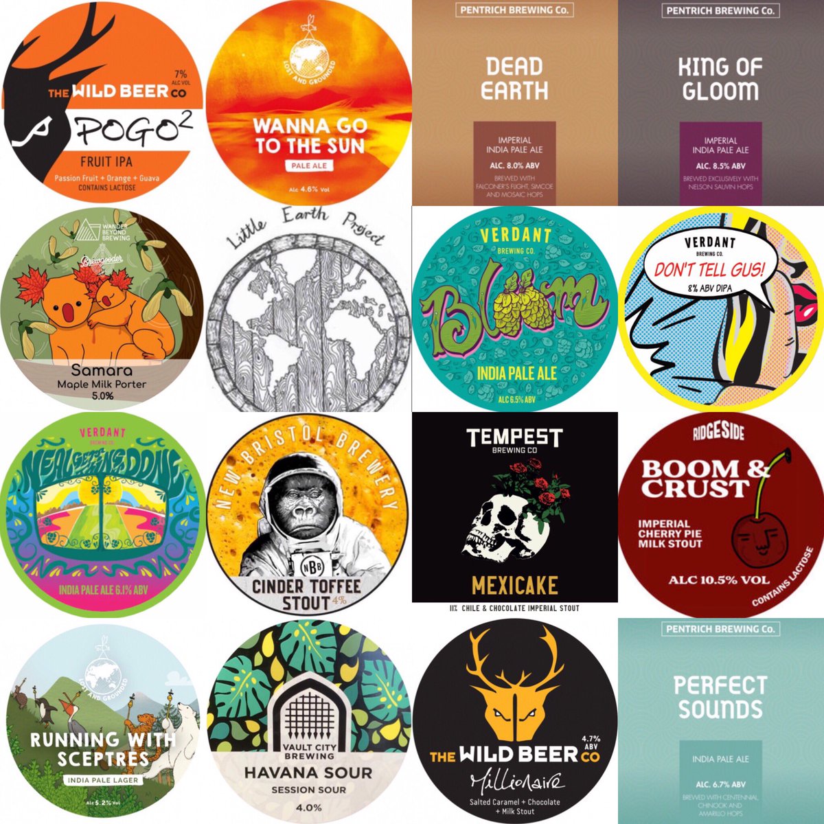 SidneyAndEden's tweet image. On the taps today (plus 4 more I couldn’t find badge pics for) we’re open 11am-10pm so come join us for a Sunday session!
