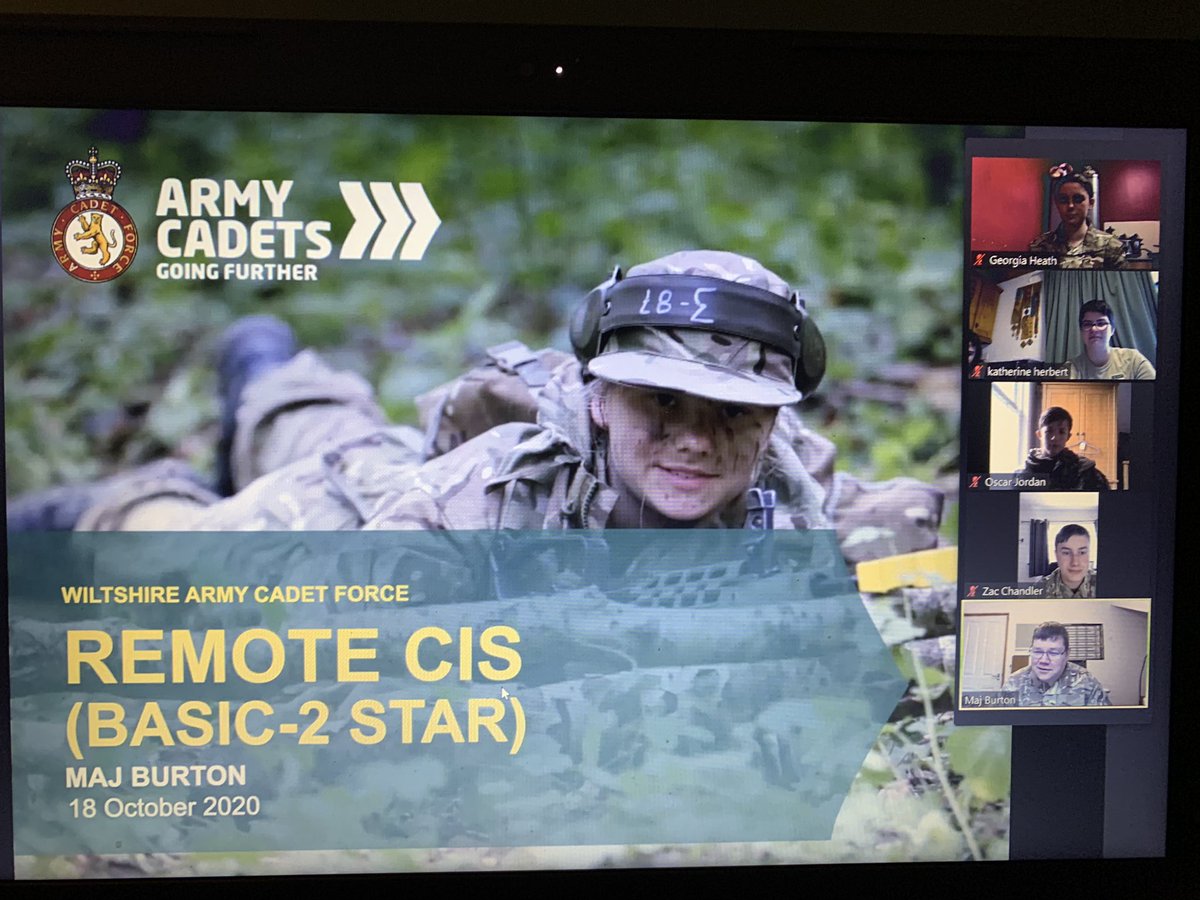 Peter White (@comdtwilts) on Twitter photo County Signals Officer kicking off our remote CIS Course theory (continuing through half-term) then practical when we RTT. Good luck to the cadets attending! <a href="/WiltsACF/">Wiltshire ACF</a> County Signals Officer kicking off our remote CIS Course theory (continuing through half-term) then practical when we RTT. Good luck to the cadets attending! <a href="/WiltsACF/">Wiltshire ACF</a>
