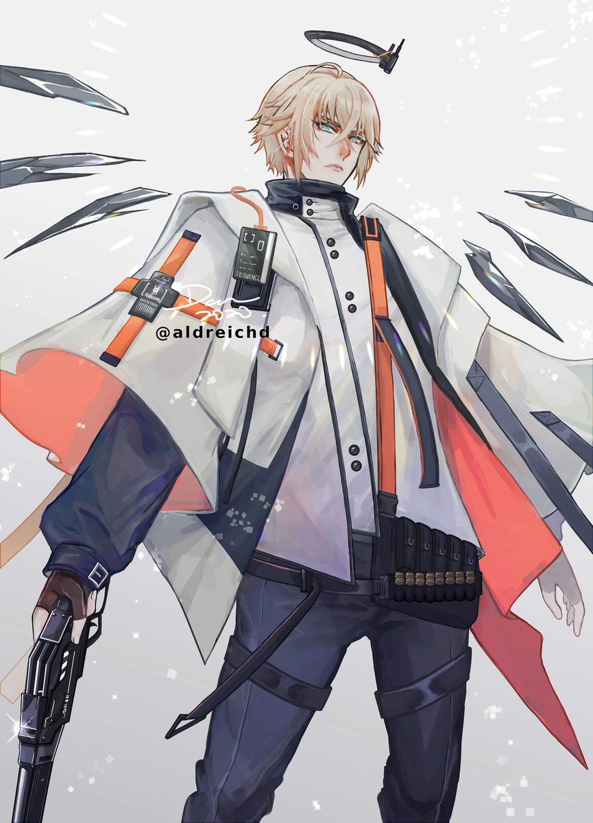 aldreichd's tweet image. Flamebringer from Arknights.
Drew him in matching descend from the sky theme as Executor

Ok,one more for washitape then I can call it a day~

#炎客 #送葬人 #明日方舟 #アークナイツ #명일방주 #Arknights #Arknightsfanart #Medibangpaint #Flamebringer #Executor #FlameEx #炎葬