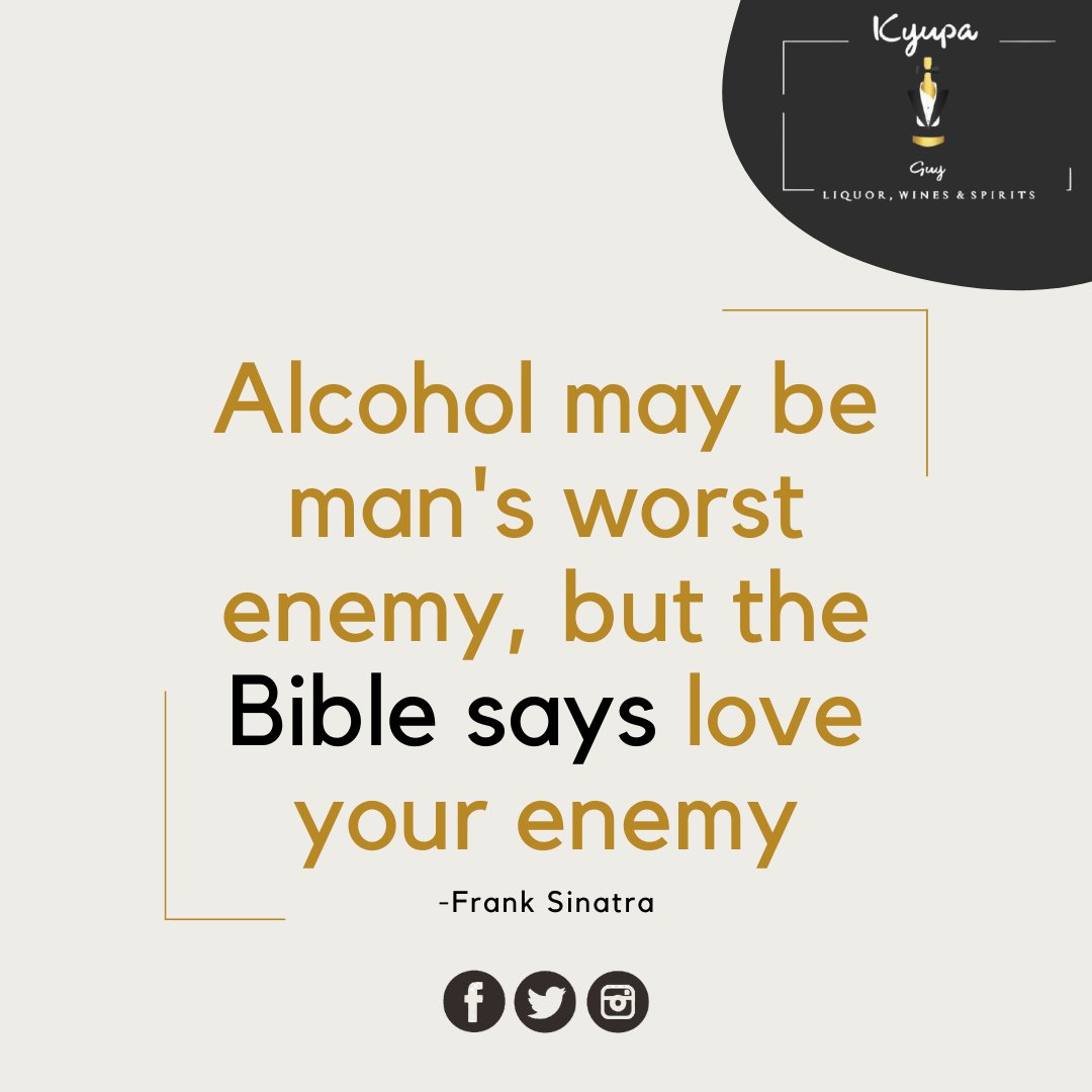 On a lighter note, love your enemies.

#KyupaGuy wishes you a blessed Sunday !

#kwataekyupa #uganda #kampala #soug #winebar #mykampala  #blindtasting #culture  #wineinuganda #evening #sundowner #buckethat #artcanvaswine #tbt #wininuganda