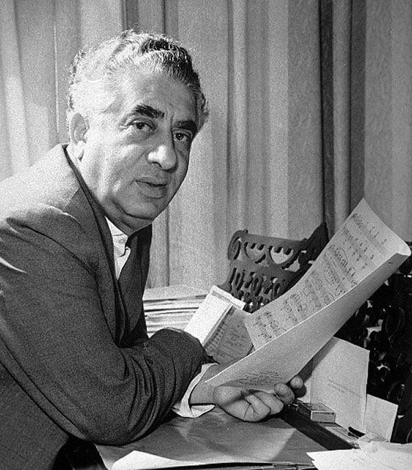 Aram Khachaturyan, one of the leading composers and the three greatest musicians of the Soviet Union (alongside Shostakovich and Prokofiev), he is the composer of the famous Sabre Dance (1942)