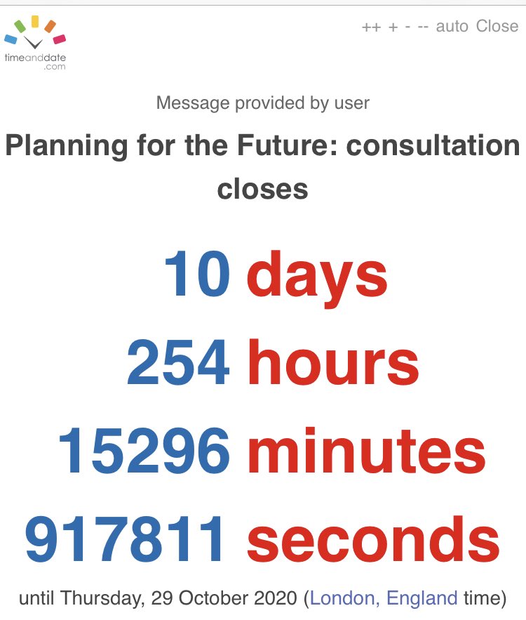 ExplorerDale's tweet photo. 29th October deadline for objections to the governments #BuildBuildBuild deregulation of planning ...
#PlanningForTheFuture
#AlgorithmDriven #Planning4TheFuture
https://t.co/IN5mIYsLv3 https://t.co/c0H68dDHDT