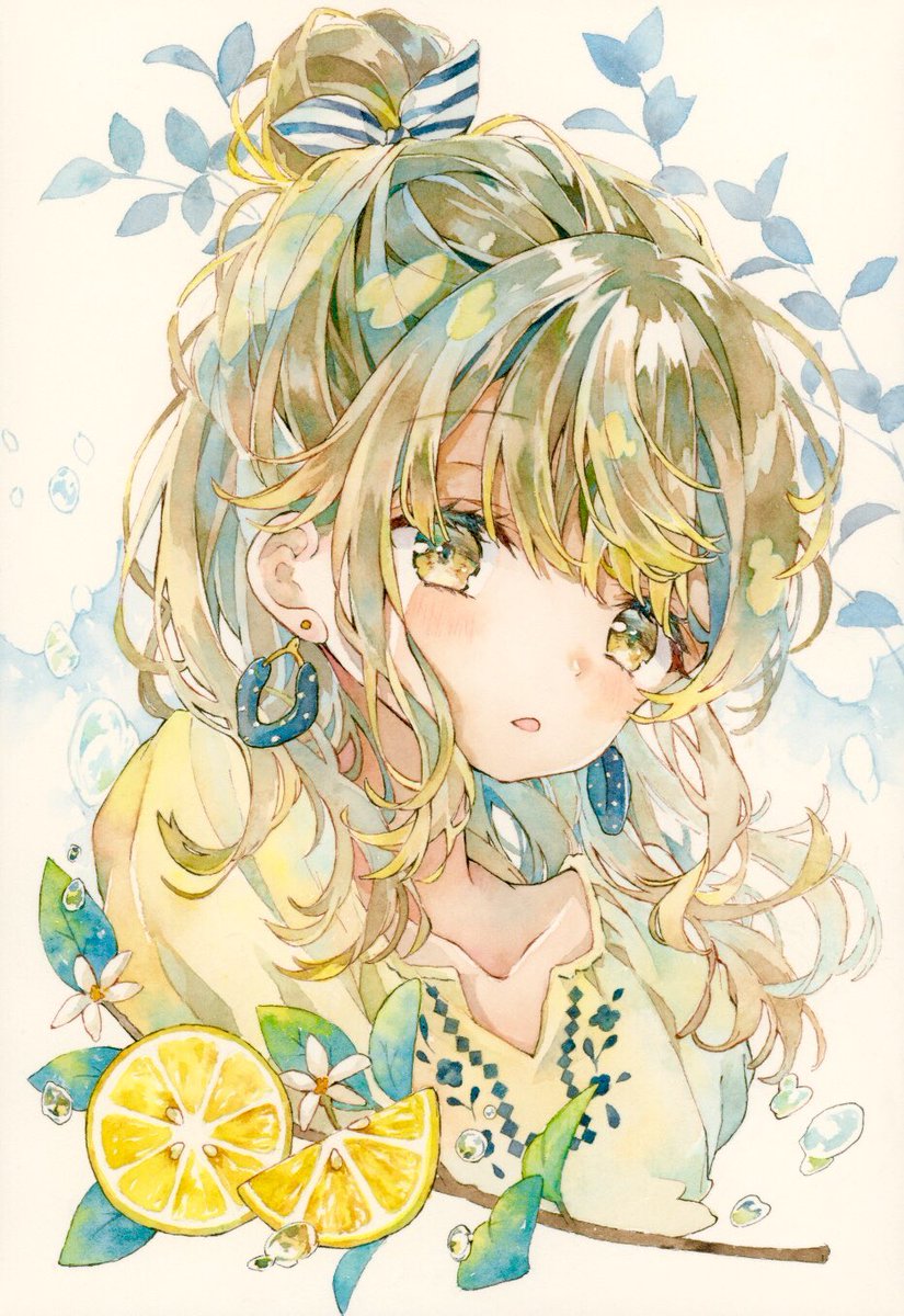 チョコレートコスモスの咲く小窓 透明水彩 Watercolor 優子鈴 ゆこりん 東京展10 7 14のイラスト