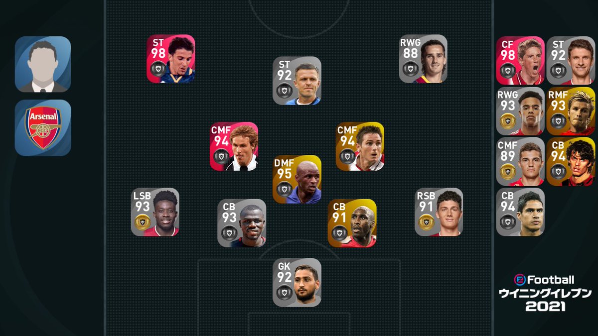 スパサブのチャロフ ウイイレアプリ この監督がめっちゃ強い Com戦での平均得点が2 21に対し7試合19点 1試合平均2 71点 途中出場のミュラー グリーンウッドが強すぎる まあ この監督はcmfのネドヴェドやランパードが得点者となることも多いのが特徴