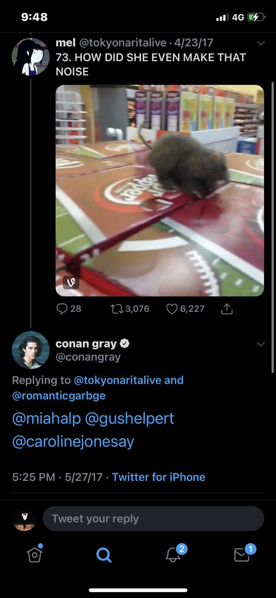 tw // death threats mention 7. Conan’s weird sense of humorfirst of all there was this tweet that people got mad about (down below) but what people dont know is that gus was one of conans friends, idk if they were actually good friends but ill add them interacting down here