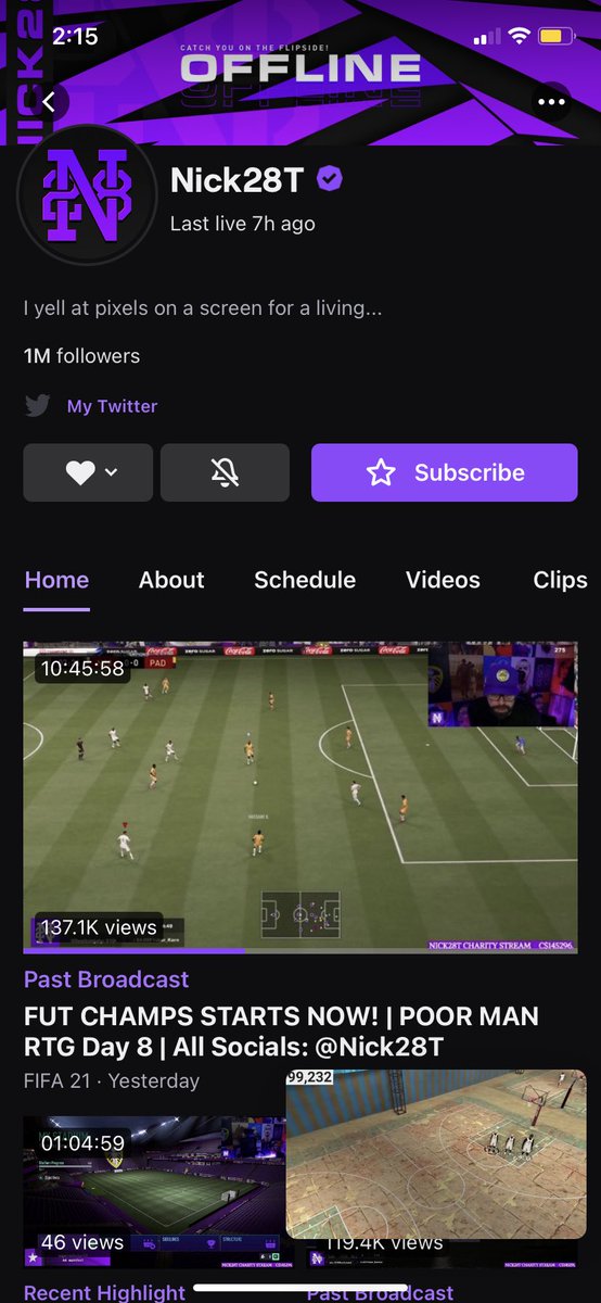 GoatedNav's tweet image. Congrats on hitting 1 Millon Followers on Twitch my Guy @Nick28T
