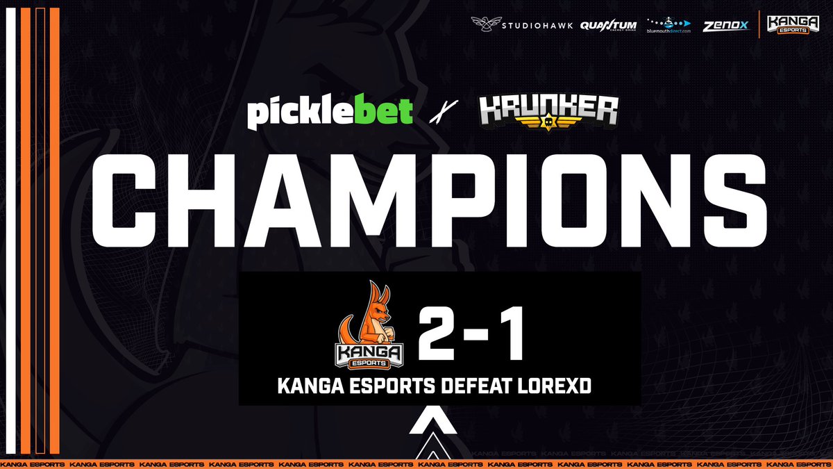 WE ARE CHAMPIONS🏆

We take the 2-1 against #LoreXD in the <a href="/KrunkerE/">Krunker Esports</a> x <a href="/picklebet/">Picklebet</a> League Finals!🥳

GG's to everyone involved!

#KangGang | <a href="/krunkerio/">Krunker</a>