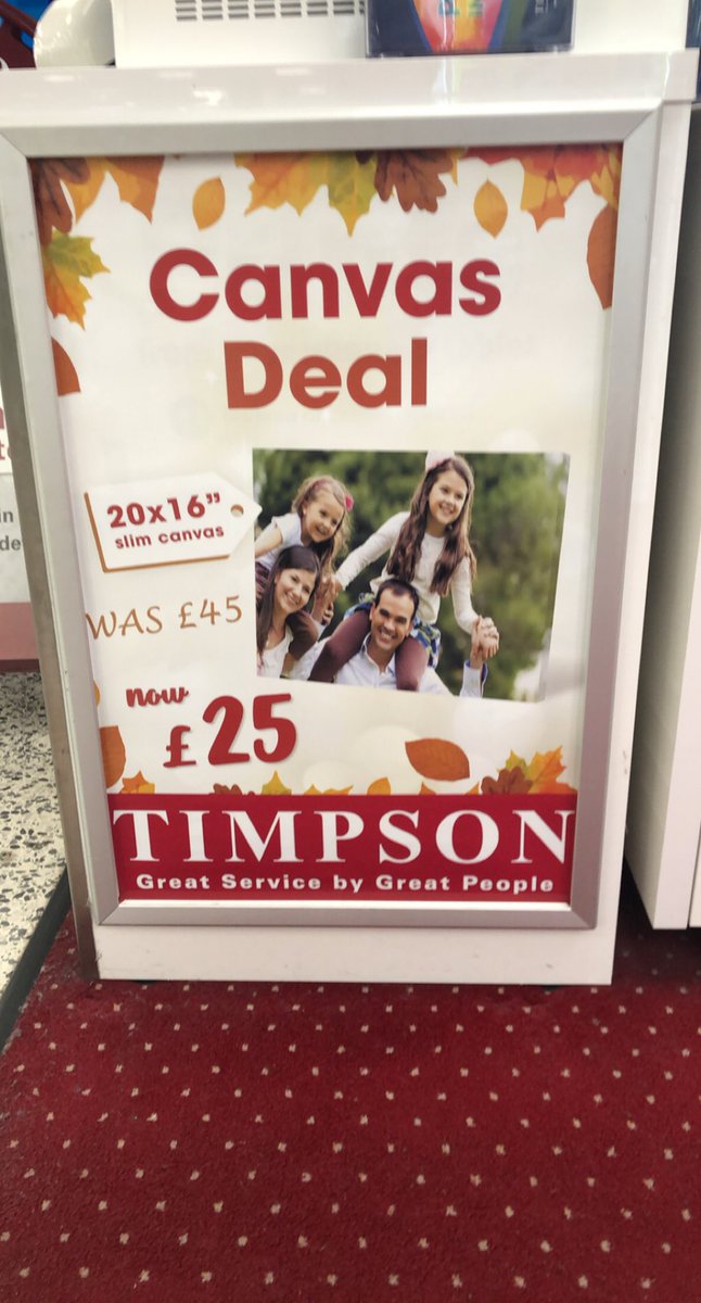TimpsonAsda's tweet image. #CHRISTMAS

Want to get someone that special gift? Why not pop in store and get them a 20x16 canvas for only £25! 

Offer available in Dundee ASDA Milton. 

Pop in and see Scott for more 😃

#Christmas #Canvases #ASDA #Timpson #Milton #Dundee @TimpsonNews