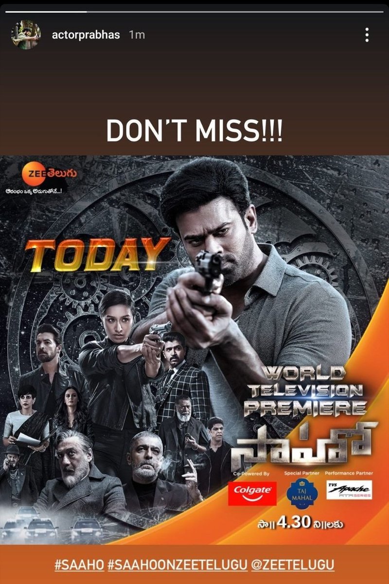 saaho premiere show