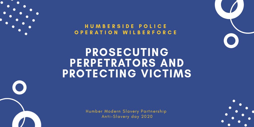 humberantislave's tweet image. @Humberbeat recognised there was a need for a dedicated team to deal with #MSHT and immigration crime. In 2019 Operation Wilberforce was set up with a team of 1 DS and 6 investigators to investigate relevant offences and protect victims of this horrific crime. #AntiSlaveryDay