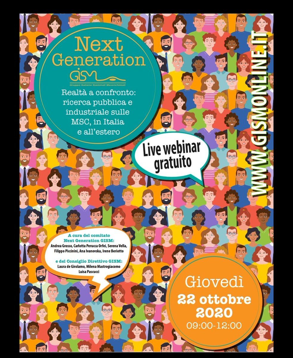 elybasetta's tweet photo. We have the pleasure to present the webinar "Next generation GISM" which will be held on October 22nd from 9.00 to 12.00 (CEST). 
Click on https://t.co/Jgk1QLkFMw for registration. https://t.co/i2lf7BR62T