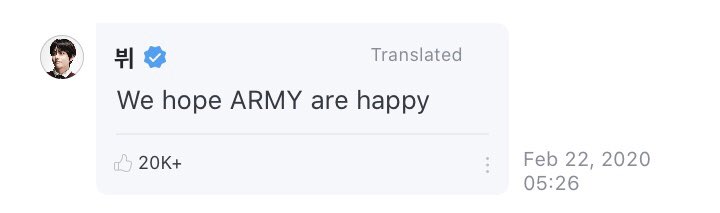 lets start with his comforting words for army on weverse 