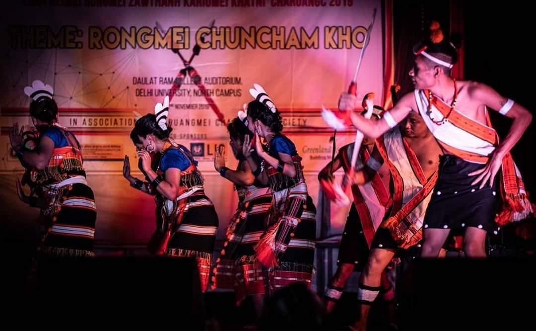 Manipur, Assam, Nagaland- Shim Lam Dance -also known as the fly dance from the Rongmei tribe, the performers in bright colourful traditional outfits spin in circles around each other while to the rhythm of chanting singers in the background.