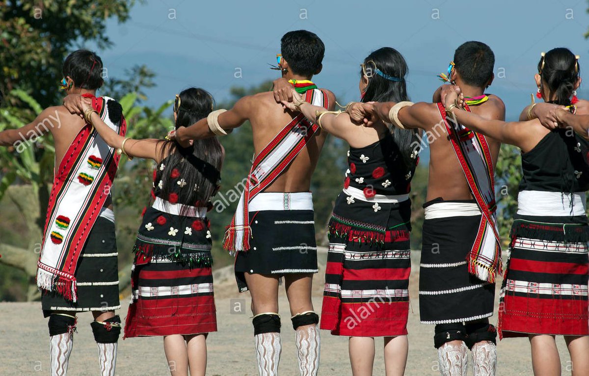 Nagaland- Zeliang Dance-sometimes unknown to a lot of other tribes, the Zeliang tribe allows its women to partake in this traditional dance form, the dancers in different formations are seen stomping their feet to the background murmur of chants and claps.