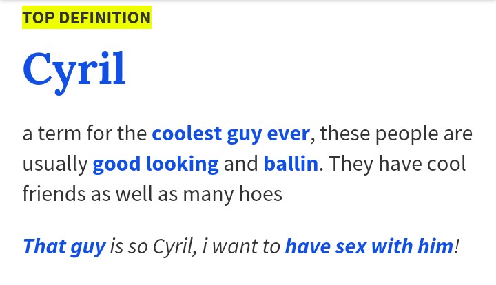 CyrilPilgrimson's tweet photo. I was busy googling myself. Smh. https://t.co/E6BTpOwkXn