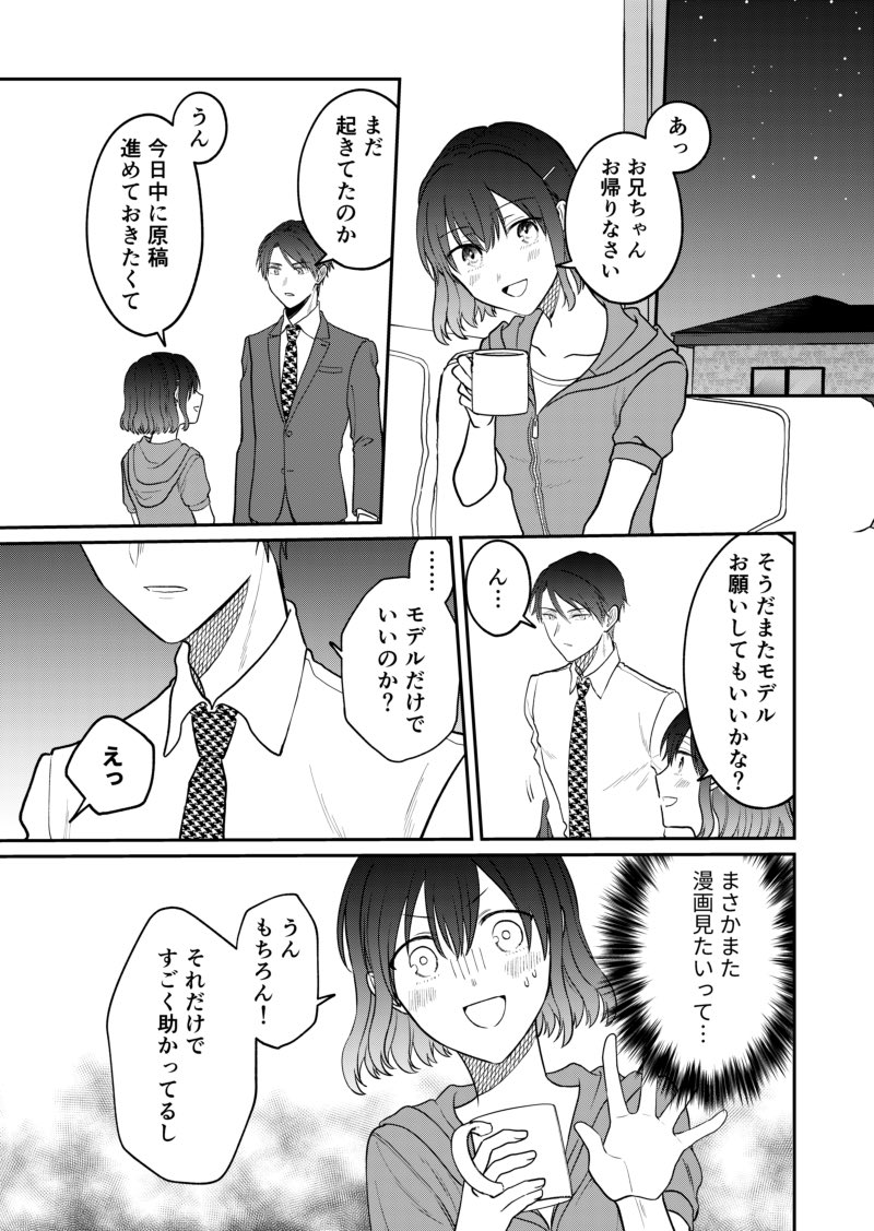 【創作漫画】推しカプそっくりな兄とその後輩が二人きりで夜の街に…な話2/2 #BLマンガ脳妹x少女マンガ脳兄 