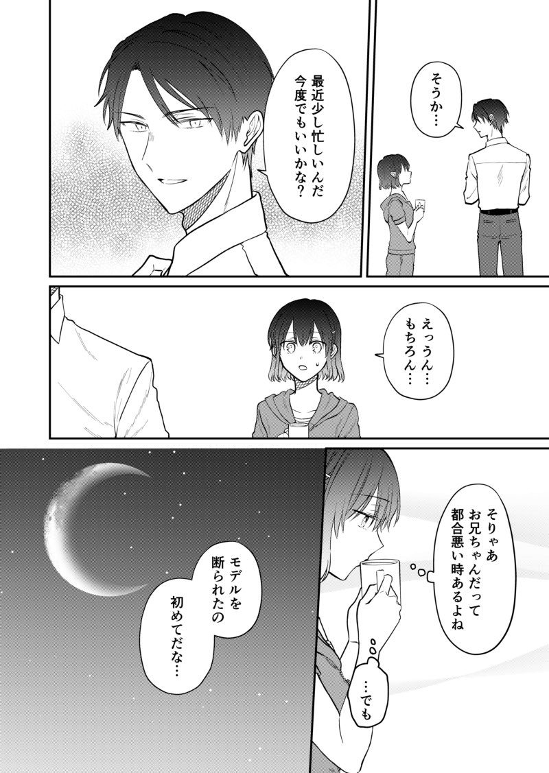 【創作漫画】推しカプそっくりな兄とその後輩が二人きりで夜の街に…な話2/2 #BLマンガ脳妹x少女マンガ脳兄 