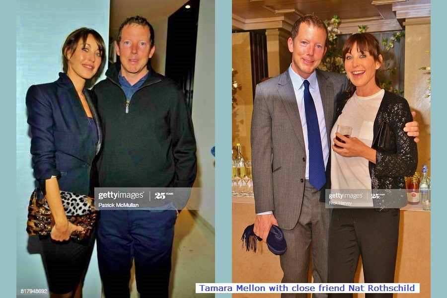 ➏➏ Tamara MellonHer close pals include Ghislaine, Harvey Weinstein (also ex business partner), Flavio Briatore (ex bf), Elizabeth Saltzman, Nat Rothschild (she also uses NM Rothschild)TM worked with Fergie on a charity photoshootHer late dad was violent associate of Krays