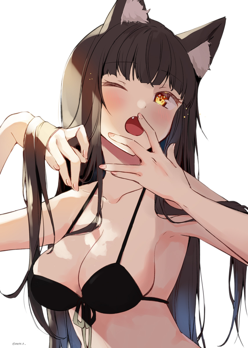 「黒猫? 」|葉月ナツ🍋のイラスト