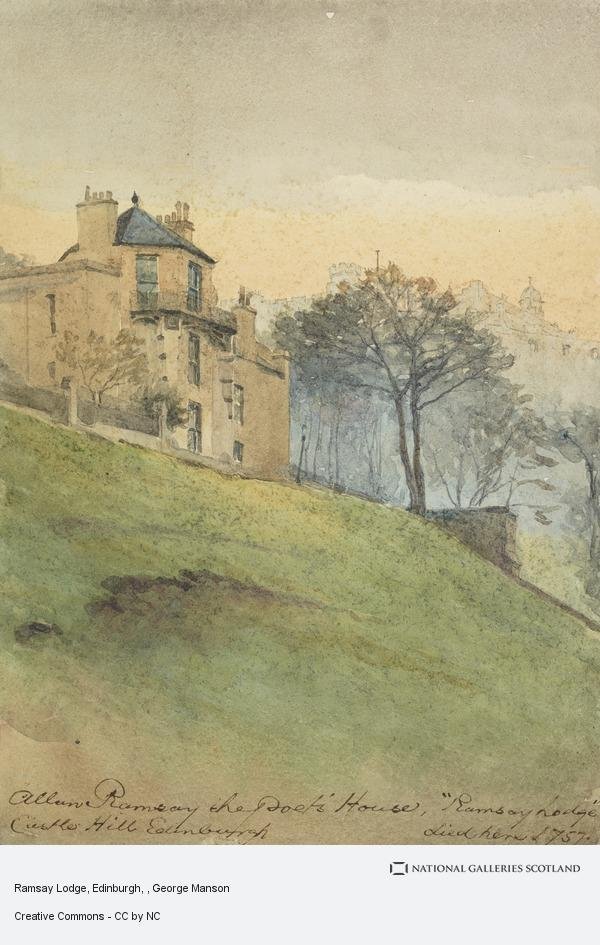 On the north slopes of the Castle ridge, is Alan Ramsay's house and garden (no guesses where they took the name Ramsay Garden for the Victorian pile from). Ramsay's house or lodge, built about 1740, was known as the "Goose Pie" on account of its tall, octagonal form.
