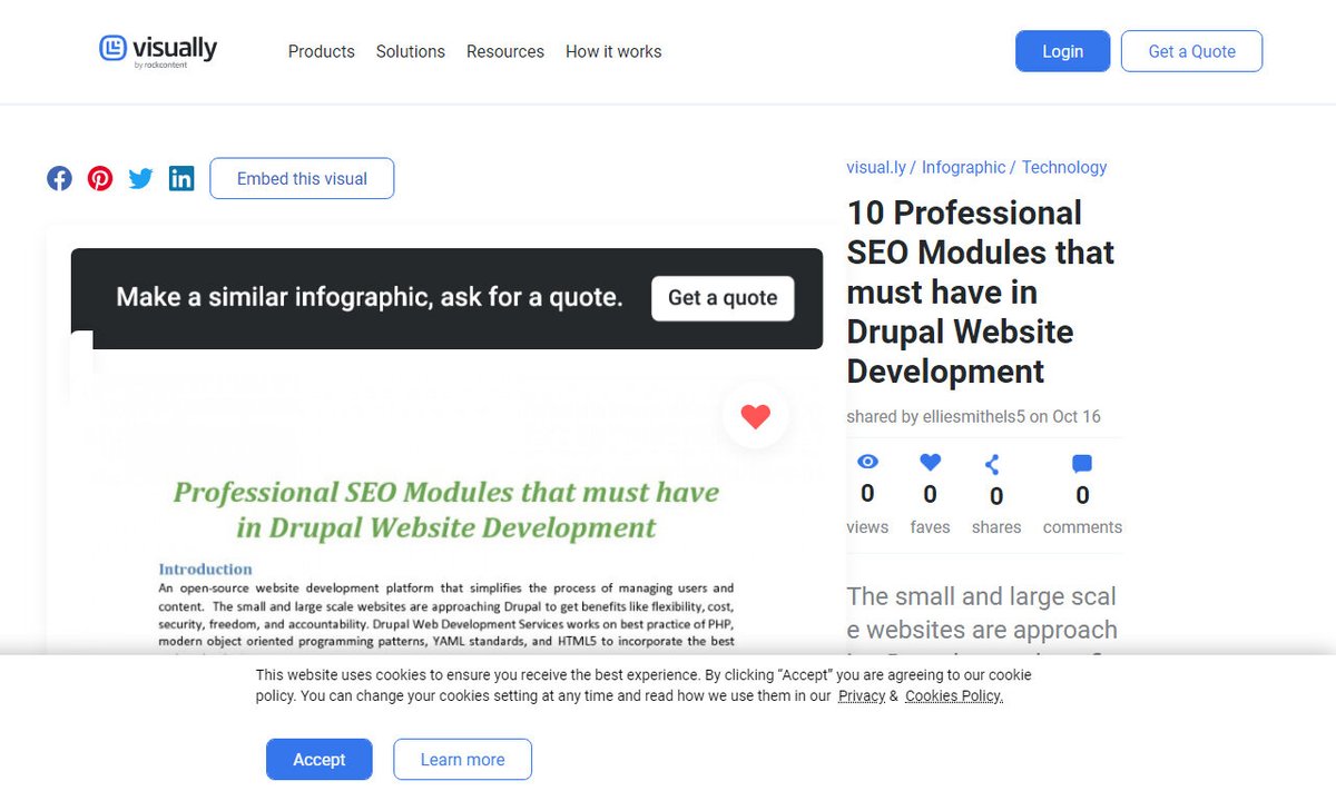 seotomation's tweet image. 10 Professional SEO Modules that must have in Drupal Website Development
#views #largescalewebsites #drupalwebsitedevelopment #shares #professionalseomodules #seo
via visual.ly
☛ amp.gs/LcoQ
