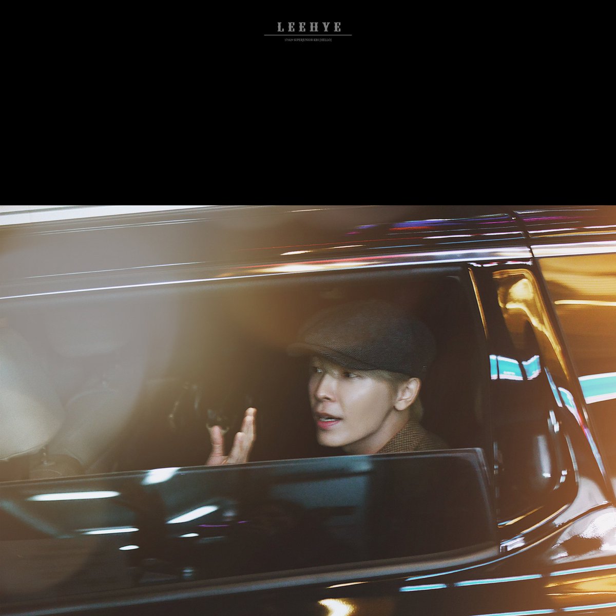 Donghae waving/looking at fans from the car's window ~ a thread