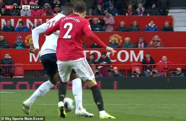 Man Utd (A) 1-1Clear foul in the build-up to Man Utd’s only goal.