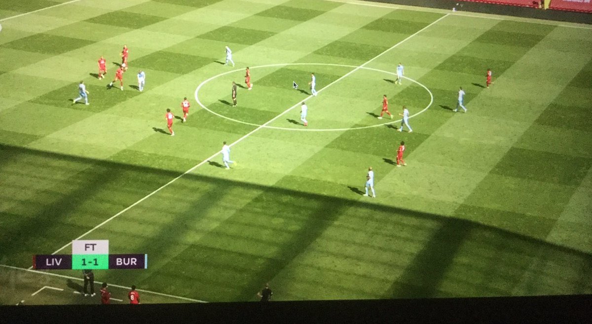 Burnley (H) 1-1Seems like linesmen have something against Liverpool This ‘offside’ resulted in the free kick that Burnley scored their only goal from. Farce.