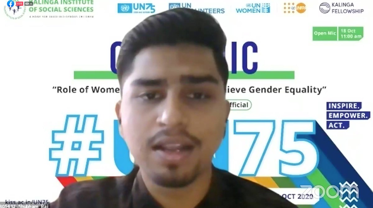 KIITUniversity's tweet photo. Glimpses from the Open Mic session with students of #KIIT as they discuss about inequalities that women and girls face and the way ahead in a well-oiled patriarchal society. #UN75atKISS #UN75 https://t.co/5WBDrWLXN3