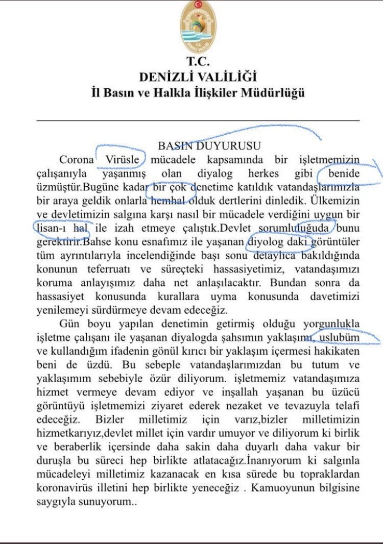 kacsaatolduson's tweet image. Kendisini tanımadığı için dönerciye ceza kestiren Vali'nin Türkçe dersleri de kötüymüş anlaşılan :)