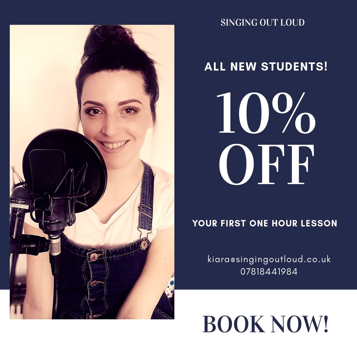 All new students receive 10% OFF the first one hour lesson! Available in person and online. 🎤#singinglessons #onlinesinginglessons #ProfessionalVocalCoach