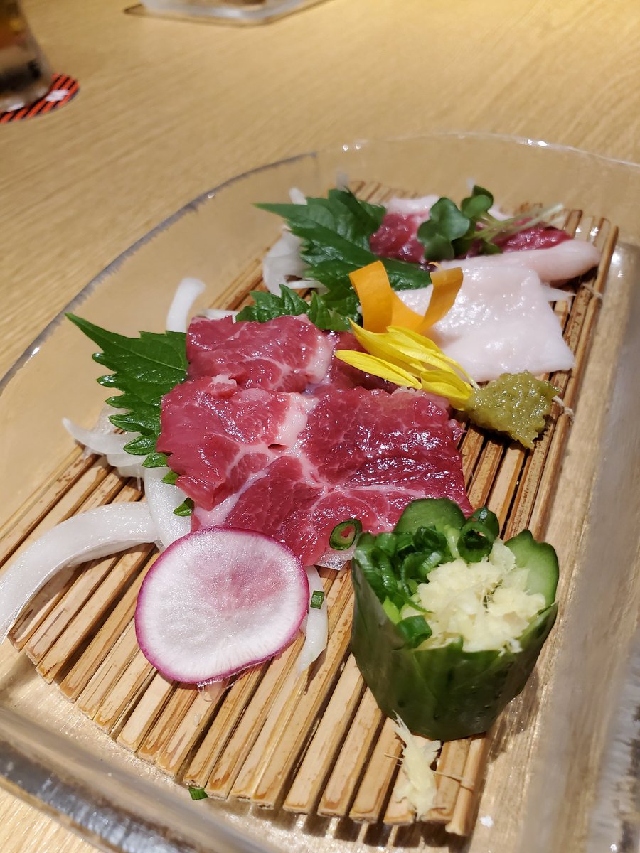 山下社長！

熊本に来て、初馬刺し⭐
ごちそう様です！