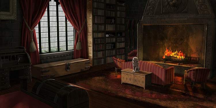 The common room is very comfortable, and members of the Gryffindor house meet there for study groups, celebrations, or relaxation. The walls are lined with portraits, each one depicting a previous or current Head of Gryffindor.
