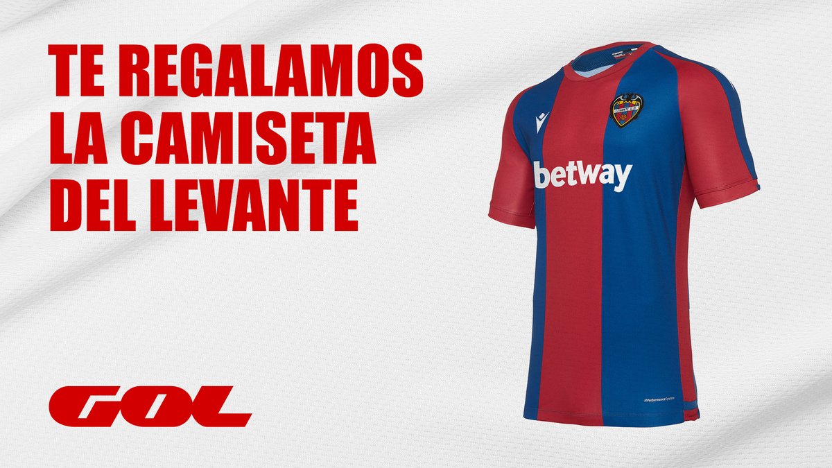 🎁 REGALO 🎁

🐸 ¿Quieres ganar la camiseta oficial del <a href="/LevanteUD/">Levante UD</a>?

👇 Pasos:

❤️ Sigue a <a href="/Gol/">GOL</a> 

🔁 Haz RT

📲 Deja un comentario del Athletic - Levante con el hashtag #SuperDomingoEnGol

🏆 Un ganador

⌚️ 13:00h | Previa
⌚️ 14:00h | <a href="/AthleticClub/">Athletic Club</a> 🆚 <a href="/LevanteUD/">Levante UD</a>